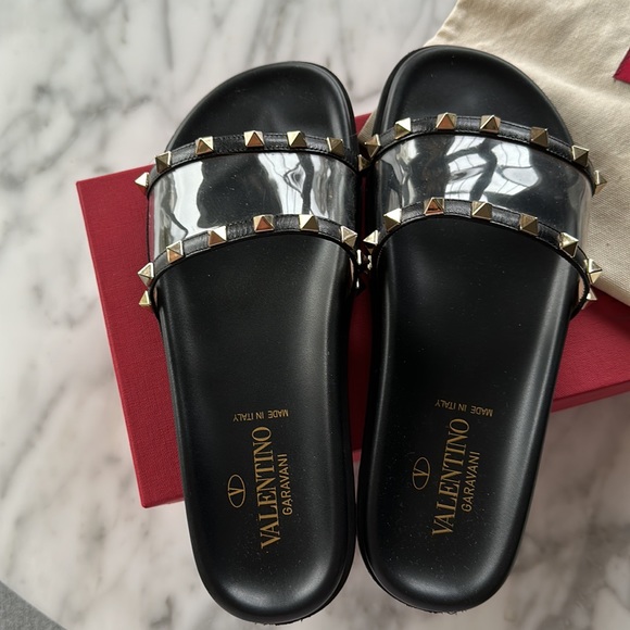 Valentino rockstud clear slides - Picture 3 of 4